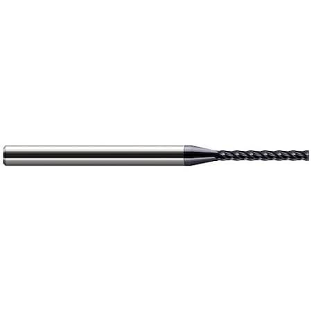 Harvey Tool 5/32 Cutter dia. x 0.0100 in. Radius x 1-1/4 Carbide Corner Radius End Mill, 4 Flutes, AlTiN Coated 739710-C3